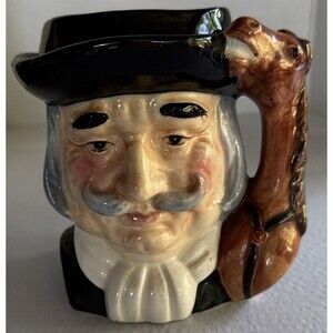 Vintage Royal Winton Grimwades Man w/Tricorn Hat And Horse 5 1/2" Toby Jug Mug
